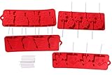 Christmas Lollipop Mold Heat Resistant Silicone Candy Mold - Includes 100 Lollipop Sticks - 4 Piece Set
