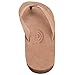Rainbow Sandals Women's Single Layer Premier Leather Narrow Strap, Tan/Brown, Ladies Medium / 6.5-7.5 B(M) US