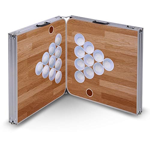 MD Group Foldable Aluminum 8' Folding Beer Pong Table - Thumbnail 3