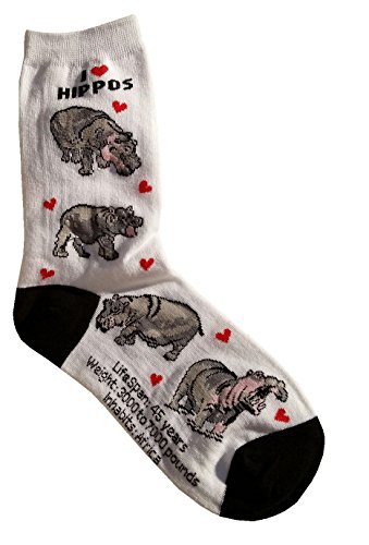 I Love Hippos Gift Collection (Women Cotton Socks)