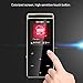 AGPTEK A01S 16GB MP3 Player Touch Button with FM /Radio, Lossless Sound Metal Music Player with Independent Lock (Support up to 128GB) for Sport, Black