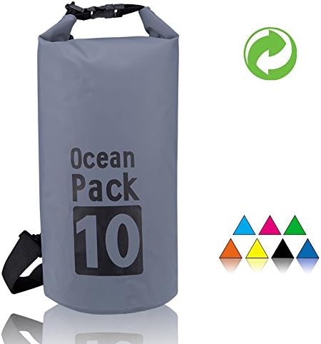 Dodove Waterproof Dry Bag,5L/10L/20L Roll Top Compression Sack Dry Gear Bags for Boating, Camping, Kayaking, Beach, Rafting, Hiking and Fishing