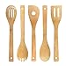 Harry Burned Wooden Spoons Potter Utensil Set Funny Gift Idea Cooking Serving Utensils 100% Bamboo All-Natural, Kitchen House Warming Gifts Slotted Spoon 5 Piece