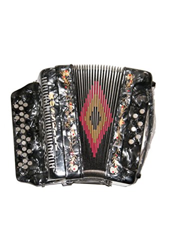 Rossetti 34 Button Accordion 12 Bass 3 Switches FBE Grey