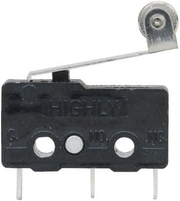 Switch Snap Action Short Hinge Roller Lever Solder 5A 250VAC 0.44N Screw Mount
