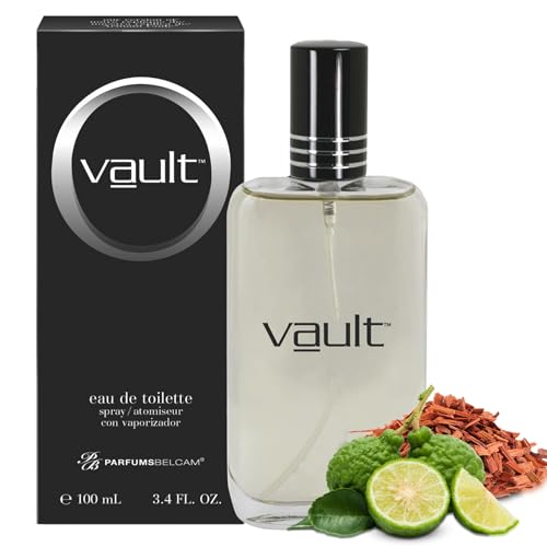PB ParfumsBelcam Vault Eau De Toilette Spray for Men – Bold Fresh Musk with Ber…