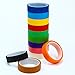 Resinta 12 Pieces Colored Masking Tape Rainbow Masking Tape Labelling Tape Graphic Art Tape Roll for Fun DIY Arts Supplies Kit,12 Colors.