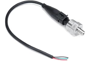 5-1000 PSI Pressure Transducer Sensor with Connector Harness, 1/8"NPT Thread Stainless Steel Pressure Transmitter for Oil Fue