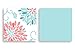 Turquoise and Coral Emma 3 Piece Childrens, Teen, Kids Modern Full/Queen Bedding Set Collection