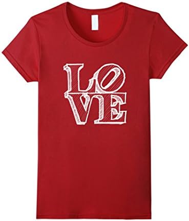 Womens Philadelphia Love Statue Philly Pennsylvania Art T Shirt Large Cranberry