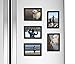 Fridgepic Wood Magnetic Photo Picture Frames, Black - Set of 5 (4x6)