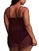PARTY LADY Lingerie Womens Sexy Sleepwear Lace Babydoll Sets Plus Size Nightwear for Sex Size 3XL Wine Red