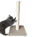 Cat Scratching Post Carpet, Tall Big Sisal Rope Cat Scratch Pole for Cats and Kittens, Stable Carpeted Heavy Base (Blue/Grey)
