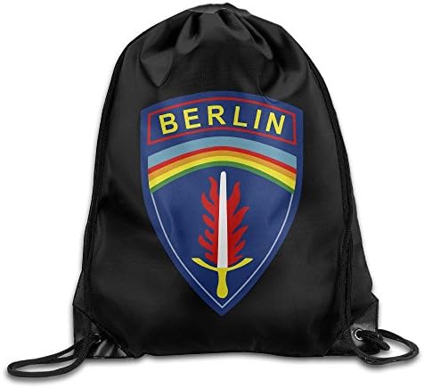 United States Army Berlin Novelty Portable Drawstring Backpack Lightweight Gym Bags For Men And Women