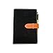 Best Refillable Journal with Pen + Organization Pocket - Stitched Faux Leather – Hook & Loop Clasp - 80 page lined journal - 7.5 x 5.5-inch – Ideal for Reflection, Travel, Sketching - Black