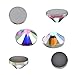 1440 Pieces Hotfix Rhinestones Crystals Hot Fix Clear AB Crystals Round Flatback Gems Glass Stones Crystal Rhinestones Bulk for Crafts Clothing Dance Costumes, 5mm