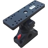 Brocraft Marine Universal Fish Finder Mount for Boat, Aluminum, Water Resistant, Adjustable Rotation, L-Shape, Vehicle Mount