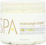 Bio Creative Lab Spa Massage Cream, Milk Honey and White Chocolate, 16 Ounce