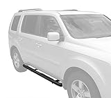 Tyger Custom Fit 09-15 Honda Pilot Black 3" Side Step Rails Nerf Bars Running Boards(2pcs with Mounting Bracket Kit)