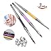 3PCS 2 in 1 Acrylic Nail Brush for 3D Nail Art Design DIY Manicure Pedicure Tips Dual Head Brush Rhinestone Handle Professional Nail Art Tools