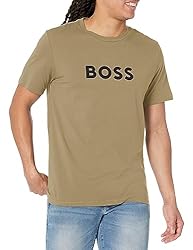 BOSS Men's Big Logo Cotton Short Sleeve