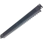 QiaoYoubang 1U 19 inch Brush Cable Manager Horizontal Rack Mount | Cable Management Panel with Tidy Brush Slot for Cable Entry for 19-inch Server Rack or Network Cabinet, Disassembled