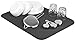Dual Dish Drying Mat - Dual Sided Microfiber Absorbent Machine Washable Multipurpose 18 X 24 (Grey)