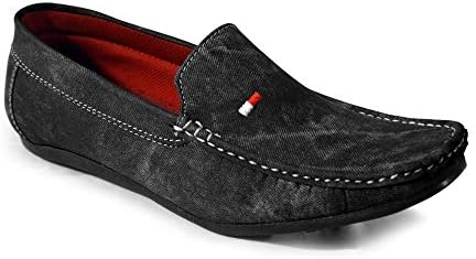Feetway Men's Leather Casual Loafers - Blue