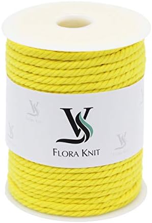 5mm 44 Yards Cotton Cord Macrame Rope - Plant Hanger, Wall Hanging,Loom Weaving Crafts,Handmade DIY Rope