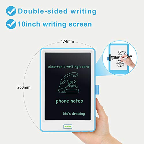 10 Inch LCD Writing Tablet, WOBEECO Electronic Doodle and Scribble Board for Kid & Adults - Great for Taking Notes & Drawing Feels Just Like Paper and Pencil (Blue)
