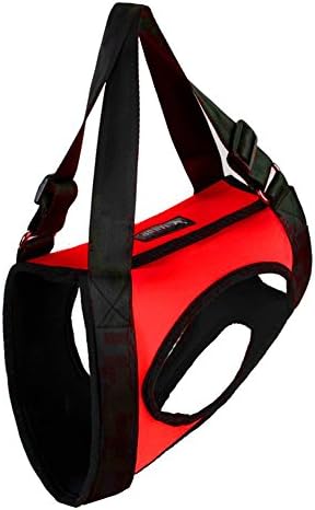 Gohunter Dog Lift Support Harness Assist for Canine Aid Lifting Older with Handle for Injuries, Arthritis or Weak Hind Legs and Joints, for Mobility &amp; Rehabilitation (S, Red-Rear only)