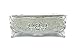 Victorian Decor Facial Tissue Box Holder Cover Bathroom Office, Silver Plastic Tissue Holder