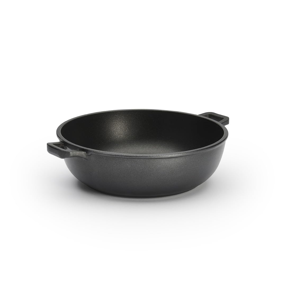 De Buyer Choc Extreme Sautepan with 2 Handles, 24 cm, Black