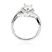 Halo Bridal Engagement Ring Teardrop Pear Round CZ Infinity Shank 925 Sterling Silver Choose Color