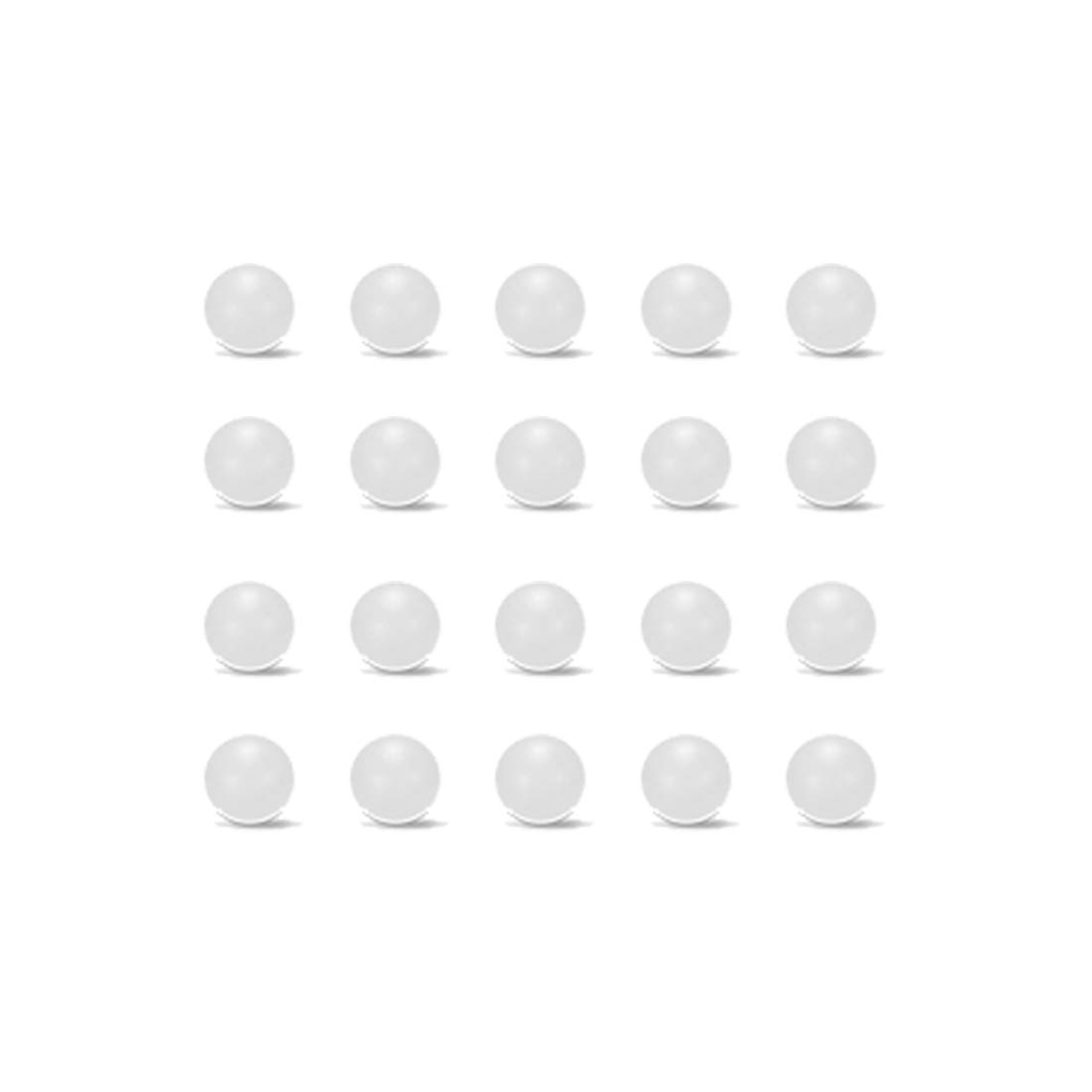 sourcing map 4mm PP Solid Plastic Balls, Precision Bearing Ball 200pcs