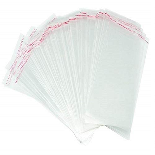 300ct 5x7 Clear Resealable Plastic Bags Self Adhesive Sealing OPP Cello/Cellophane Bags for Bakery Cookies Candy Treats Decorative Wrappers, Fits 5