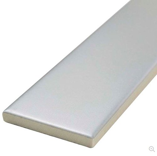 Subway Tile Gloss Finish 2" X 8" (Box of 10 Sqft), Wall Tile, Floor Tile, Backsplash Tile, Bathroom Tile, Vogue Brand Designed in Italy (Gray)