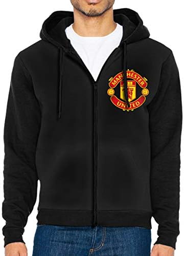 Manchester United Men Hoodie Fashion Jacket Full Zip Pocket Athletic Hoodie