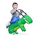 Halloween T-Rex Costume Inflatable Dinosaur Suit Halloween Dino Theme Party Dress Blow Up Costume Adult/Child (Child Green)