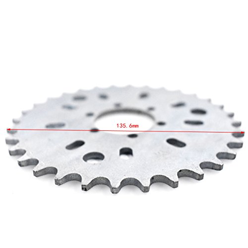 JRL Wheel Sprocket 32T 32 Tooth Fit Motorized Gas Cycle Bicycle 50cc 60cc 80cc 415 Chain