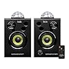 Hercules DJSpeaker 32 Party: 2 x 15 watt actieve monitorspeakers met ingebouwde verlichting