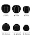 ALXCD Ear Tips for Zero Audio ZH-DX200-CT Earphone, SML 3 Sizes 6 Pair Soft Silicone Replacement Earbud Tips, Fit for Zero Audio ZH-DX200-CT ZH-DX210-CB [Black]