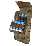 Balight Molle 25 Round 12GA 12 Gauge Hunting Ammo Bag Ammo Shells Pouches Magazine Bag(Only Bag)