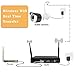 Wireless Security Camera System, Hi-Tech 4CH 1080p NVR with (4) Bullet Cameras with Night Vision, Motion Detection, iOS Android App Remote Access