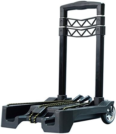 Portable Folding Trolley Cart,Hand Truck Luggage Aluminum Alloy Household Supermarket Cart 40 Kg Capacity