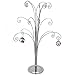 HOHIYA Ornament Tree Display Stand Holder Hanger 20 Inch Wire Hook Hanging Metal for Christmas Swarovski Crystal Glass Decorations Gift Silver