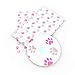 8x13 Inch Dog Footprint Fish Scales Vinyl Synthetic Leather Fabric Sheets - Synthetic Leather Fabric for Wallpaper Coverings- Faux Leather Fabric Yard- Synthetic Leather Fabric for Bows DIY (Style 7)