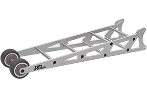 RCAIDONG Aluminum Wheelie Bar w/Mount for Traxxas Drag Slash Bandit Rustler Slash VXL 2WD traxxas Drag Upgrades (Silver)
