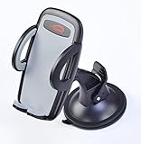 iSunnao Universal Smartphone Car Holder Mount - 360° Rotation Mount with Ball Joint - Universal for Apple/Samsung/HTC/Windows/Android Smartphones (Mount Holder - Grey)