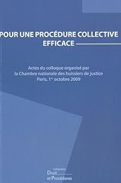 Pour une procédure collective efficace